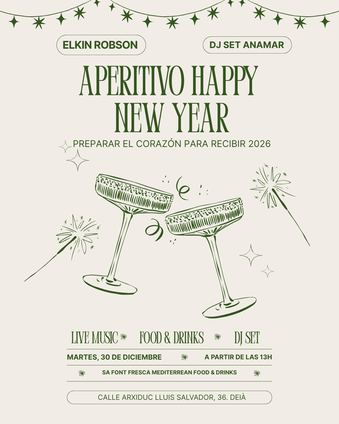 APERITIVO HAPPY NEW YEAR